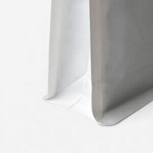 Пакет з плоским дном білий паперовий