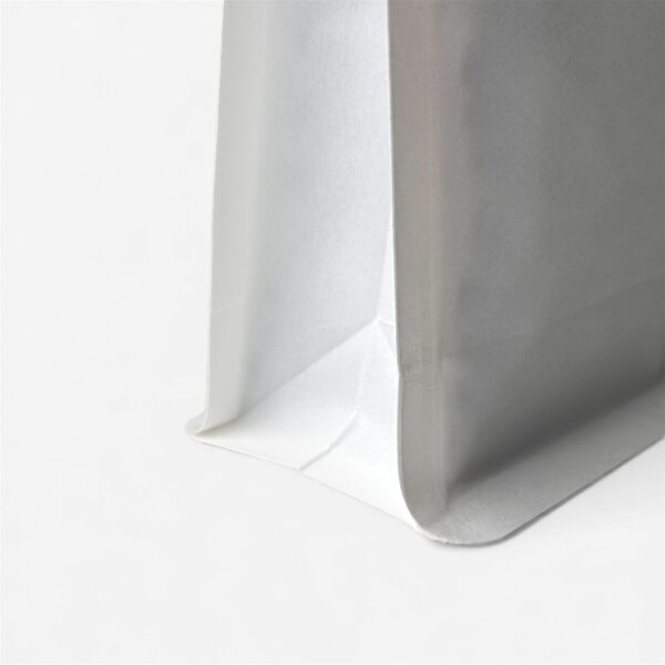 Пакет з плоским дном білий паперовий