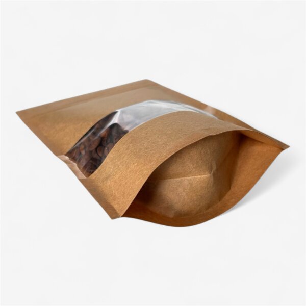 Дой-пак крафт з віконцем