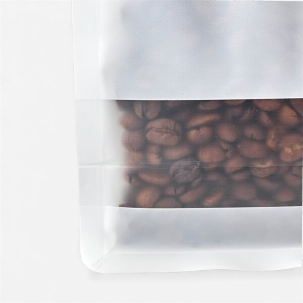 Пакет з плоским дном і віконцем білий