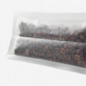 Пакет з плоским дном матовий білий (напівпрозорий)