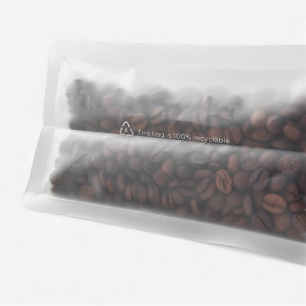 Пакет з плоским дном матовий білий (напівпрозорий)