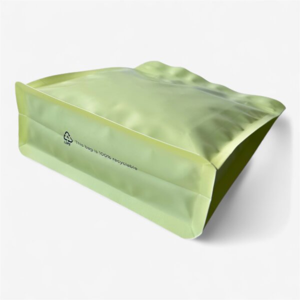 Пакет з плоским дном Recyclable фісташка